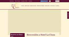 Desktop Screenshot of hotellachoza.com